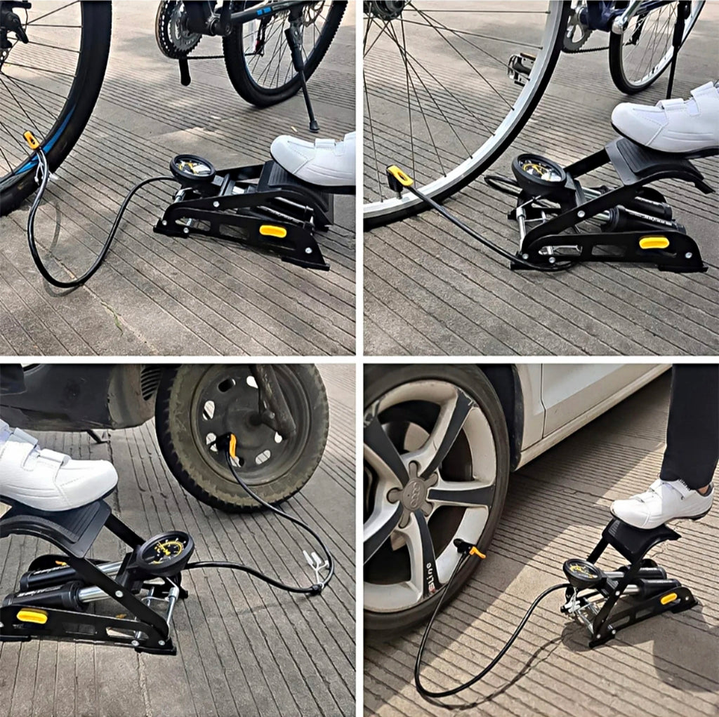 Portable Foot Pump – Inflate Car/Bike Tyres Anywhere 🚗