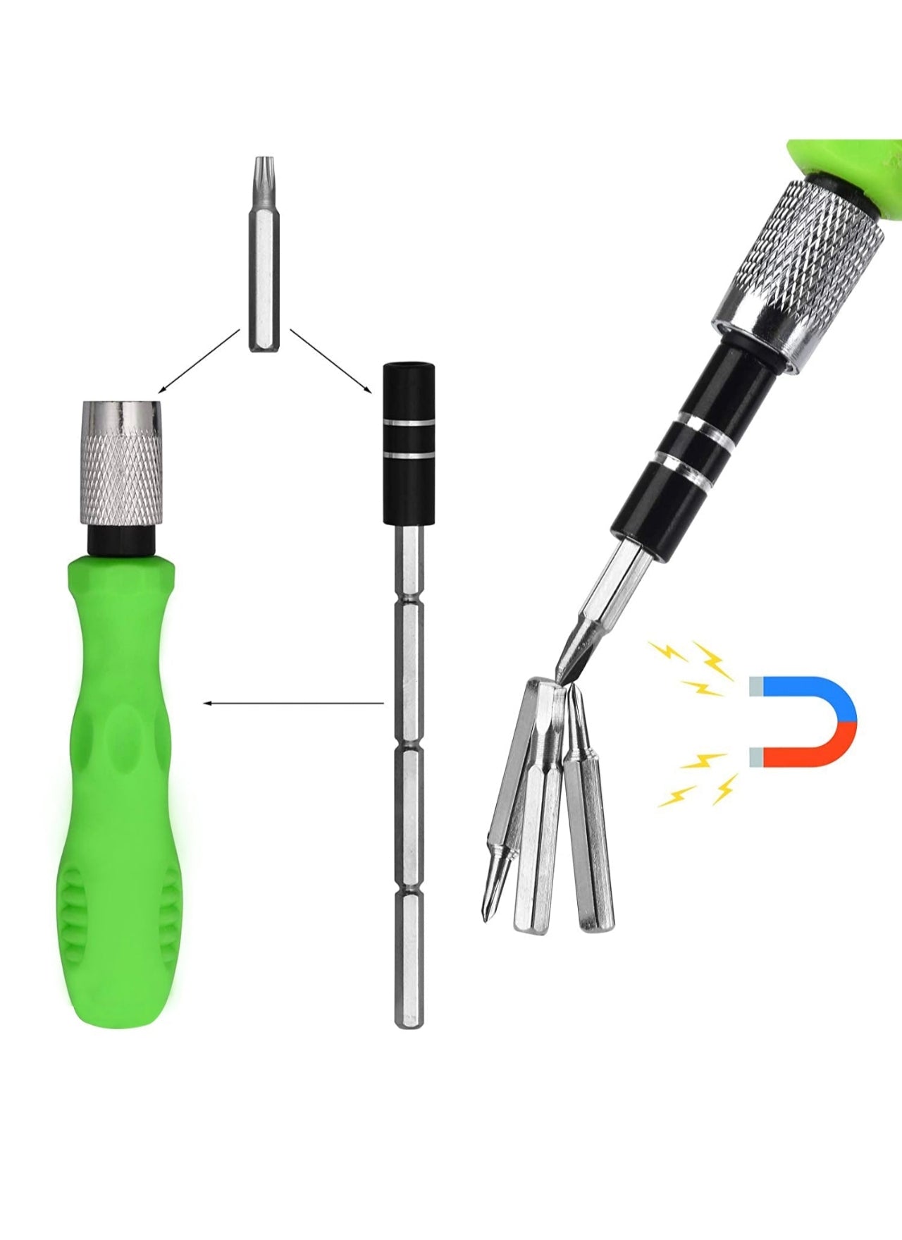 Ultimate 32-Piece Electronic Repair Tool Set with Extension Rod